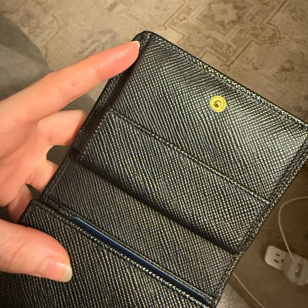 Black Prada Trifold Wallet - Picture 7 of 10